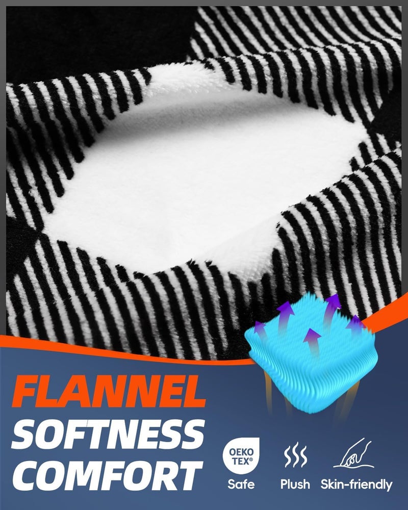 Mereza Flannel Double Sleeping Bag for Adults Cold Weather, XL Queen Size Sleeping Bag for All Season 2 Person Big and Tall Sleeping Bags for Camping 0 Degree with Pillow - Image 2